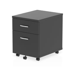 Dynamic I004298 office drawer unit Black Melamine Faced Chipboard (MFC