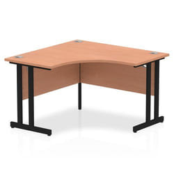 Dynamic Impulse W1200 x D1200/600 x H730mm Corner Desk With Cable Mana