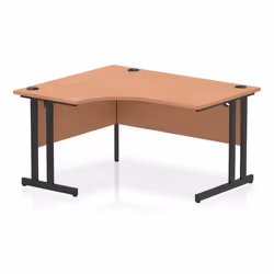 Dynamic Impulse W1400 x D1200/800 x H730mm Left Hand Crescent Desk Wit