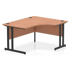 Dynamic Impulse W1400 x D800/1200 x H730mm Right Hand Crescent Desk Wi