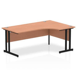 Dynamic Impulse W1800 x D800/1200 x H730mm Right Hand Crescent Desk Wi