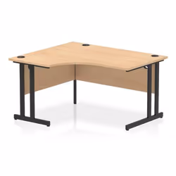 Dynamic Impulse W1400 x D1200/800 x H730mm Left Hand Crescent Desk Wit