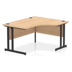 Dynamic Impulse W1400 x D800/1200 x H730mm Right Hand Crescent Desk Wi
