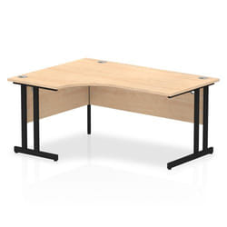 Dynamic Impulse W1600 x D1200/800 x H730mm Left Hand Crescent Desk Wit