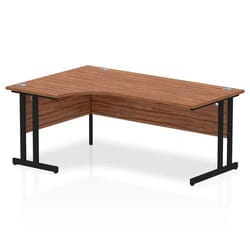 Dynamic Impulse W1800 x D1200/800 x H730mm Left Hand Crescent Desk Wit