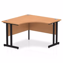 Dynamic Impulse W1200 x D1200/600 x H730mm Corner Desk With Cable Mana