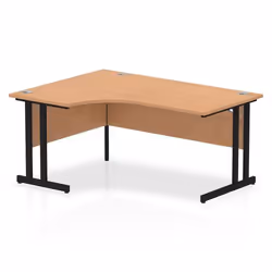 Dynamic Impulse W1600 x D1200/800 x H730mm Left Hand Crescent Desk Wit