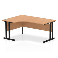 Dynamic Impulse W1600 x D1200/800 x H730mm Left Hand Crescent Desk Wit