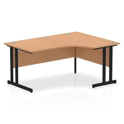 Dynamic Impulse W1600 x D800/1200 x H730mm Right Hand Crescent Desk Wi