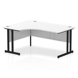 Dynamic Impulse W1600 x D1200/800 x H730mm Left Hand Crescent Desk Wit