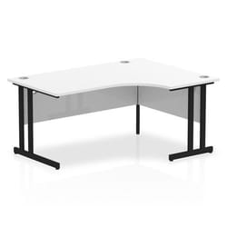 Dynamic Impulse W1600 x D800/1200 x H730mm Right Hand Crescent Desk Wi