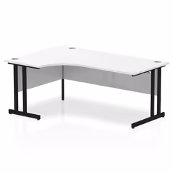 Dynamic Impulse W1800 x D1200/800 x H730mm Left Hand Crescent Desk Wit