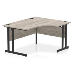 Dynamic Impulse W1400 x D800/1200 x H730mm Right Hand Crescent Desk Wi