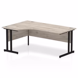 Dynamic Impulse W1800 x D1200/800 x H730mm Left Hand Crescent Desk Wit