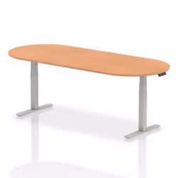 Dynamic Impulse W2400 x D1000 x H660-1310mm Height Adjustable Boardroo