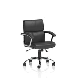 Dynamic Desire Medium Back Black Soft Bonded Leather Executive Office