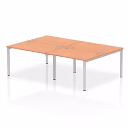 Dynamic Impulse Back-to-Back 4 Person Bench Desk W1200 x D1600 x H730m