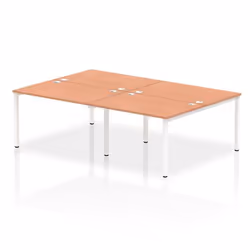 Dynamic Impulse Back-to-Back 4 Person Bench Desk W1200 x D1600 x H730m