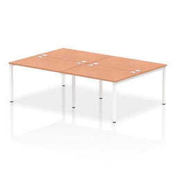 Dynamic Impulse Back-to-Back 4 Person Bench Desk W1200 x D1600 x H730m