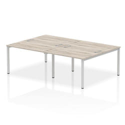 Dynamic Impulse Back-to-Back 4 Person Bench Desk W1200 x D1600 x H730m