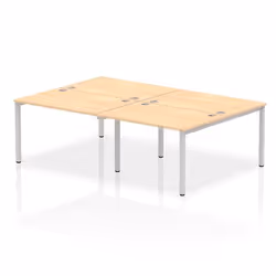 Dynamic Impulse Back-to-Back 4 Person Bench Desk W1200 x D1600 x H730m