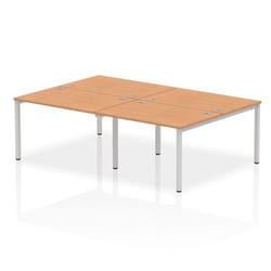Dynamic Impulse Back-to-Back 4 Person Bench Desk W1200 x D1600 x H730m