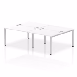 Dynamic Impulse Back-to-Back 4 Person Bench Desk W1200 x D1600 x H730m