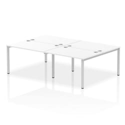 Dynamic Impulse Back-to-Back 4 Person Bench Desk W1200 x D1600 x H730m