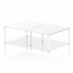 Dynamic Impulse Back-to-Back 4 Person Bench Desk W1200 x D1600 x H730m
