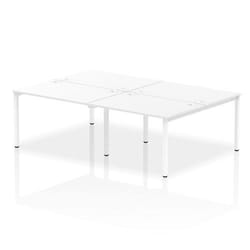 Dynamic Impulse Back-to-Back 4 Person Bench Desk W1200 x D1600 x H730m