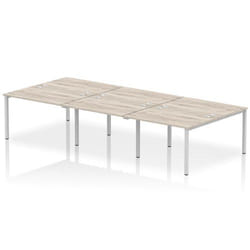 Dynamic Impulse Back-to-Back 6 Person Bench Desk W1200 x D1600 x H730m