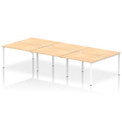 Dynamic Impulse Back-to-Back 6 Person Bench Desk W1200 x D1600 x H730m