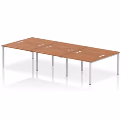 Dynamic Impulse Back-to-Back 6 Person Bench Desk W1200 x D1600 x H730m