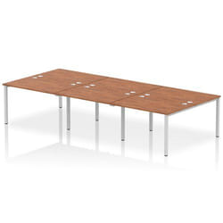 Dynamic Impulse Back-to-Back 6 Person Bench Desk W1200 x D1600 x H730m