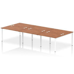 Dynamic Impulse Back-to-Back 6 Person Bench Desk W1200 x D1600 x H730m