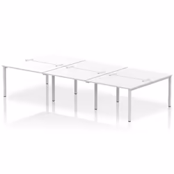 Dynamic Impulse Back-to-Back 6 Person Bench Desk W1200 x D1600 x H730m