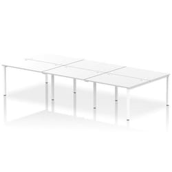 Dynamic Impulse Back-to-Back 6 Person Bench Desk W1200 x D1600 x H730m