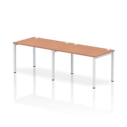 Dynamic Impulse Single Row 2 Person Bench Desk W1200 x D800 x H730mm B
