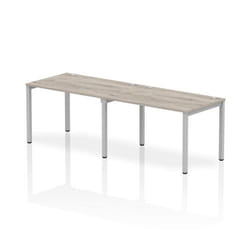 Dynamic Impulse Single Row 2 Person Bench Desk W1200 x D800 x H730mm G
