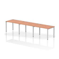 Dynamic Impulse Single Row 3 Person Bench Desk W1200 x D800 x H730mm B
