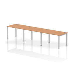 Dynamic Impulse Single Row 3 Person Bench Desk W1200 x D800 x H730mm O