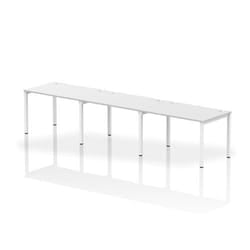 Dynamic Impulse Single Row 3 Person Bench Desk W1200 x D800 x H730mm W