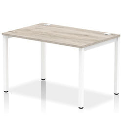 Dynamic Impulse Single Row Bench Desk W1200 x D800 x H730mm Grey Oak F