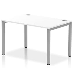 Dynamic Impulse Single Row Bench Desk W1200 x D800 x H730mm White Fini