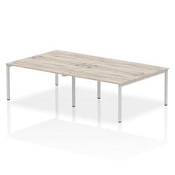 Dynamic Impulse Back-to-Back 4 Person Bench Desk W1400 x D1600 x H730m