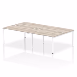 Dynamic Impulse Back-to-Back 4 Person Bench Desk W1400 x D1600 x H730m
