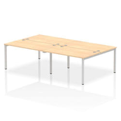 Dynamic Impulse Back-to-Back 4 Person Bench Desk W1400 x D1600 x H730m
