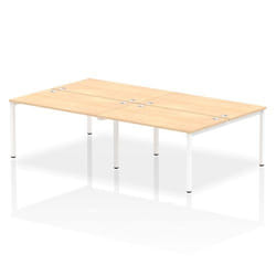 Dynamic Impulse Back-to-Back 4 Person Bench Desk W1400 x D1600 x H730m