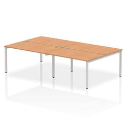 Dynamic Impulse Back-to-Back 4 Person Bench Desk W1400 x D1600 x H730m