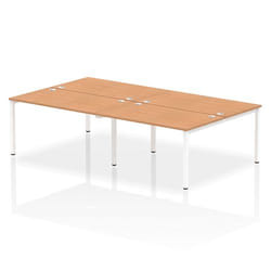 Dynamic Impulse Back-to-Back 4 Person Bench Desk W1400 x D1600 x H730m